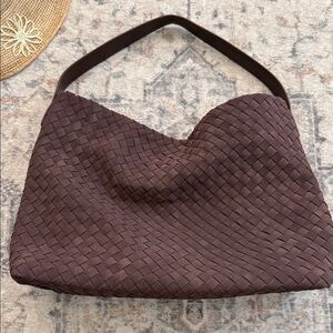 Amazon Dark Brown Woven Hobo Bag